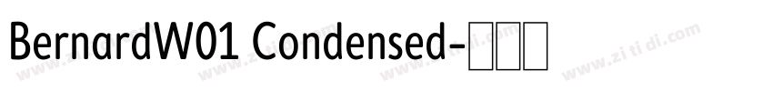 BernardW01 Condensed字体转换